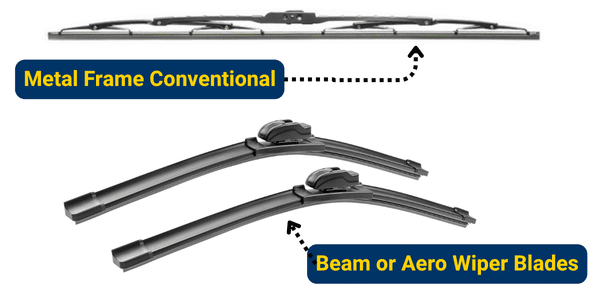 Metal frame wipers vs Beam wiper blades