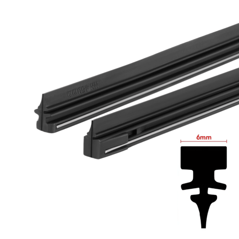 Metal Teflon™ Infused Wiper Rubber Refill 6mm 28